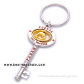 Zinc Alloy Metal Souvenir Key Ring Custom Key Shape Keychain (BK11393-)